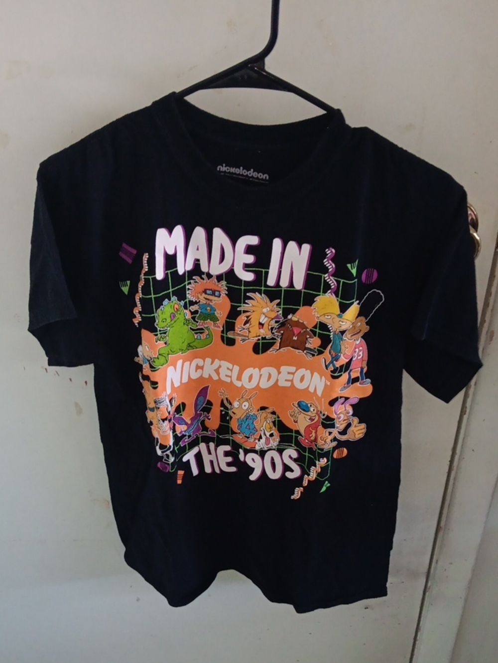 Nickelodeon Black Short Sleeve 'Made in the '90s' Graphic Tee